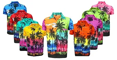 Mens Hawaiian Shirt Stag Beach Hawaii Aloha Party Summer Holiday Fancy S -xxl D1 • £8.99