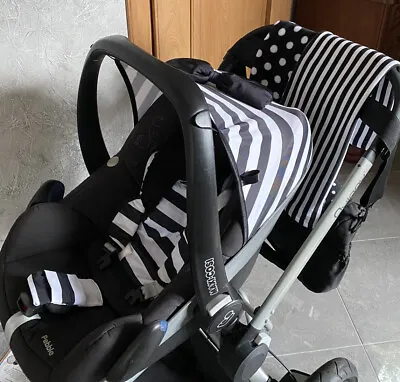 £450 • Buy 3in 1 Quinny Buzz Stroller ,  Carry Cot ,Maxi Cosi  And Accesorises Mint Cond