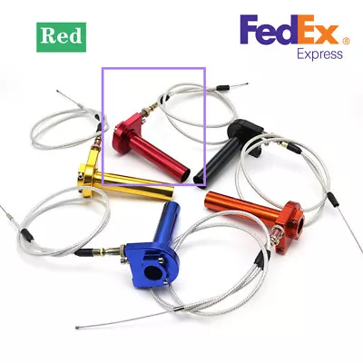 CNC Twister + Throttle Cable Kit For 22mm Motorcycle Scooter ATV UTV 50-125cc • $22.89