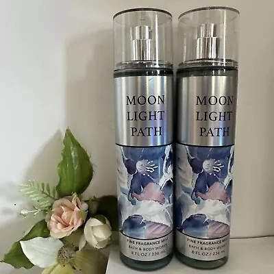 2 New MOON LIGHT PATH BATH & BODY WORKS FINE FRAGRANCE MIST SPRAY • $25.99