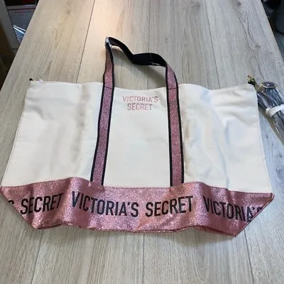 Victoria’s Secret Pink Glitter Tote Bag Purse • $40