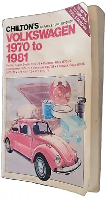 Chilton's Volkswagen Beetle 1970-1981 Repair & Tune-Up Guide Service Manual 6837 • $9.99