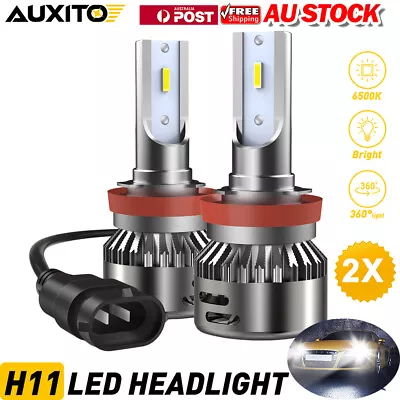 H8 H11 LED Headlight Bright Bulbs Kit White 6500K 24000LM High/ Low Beam CANBUS • $40.79