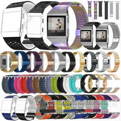 $20.56 • Buy For Fitbit Ionic Stainless Steel Mesh Silicone Bracelet Wrist Bands Watch Strap