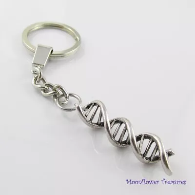 DNA Strand Charm Keychain Keyring Great Gift For Science Students And Teachers • $9.95