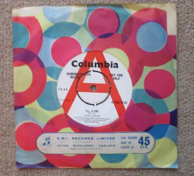 £9.95 • Buy Alma Cogan. All Alone / Keep Me In Your Heart . Demo. Columbia Label.  7  Vinyl