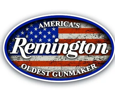 REMINGTON Gun Logo Vinyl Sticker Decal US Flag **FREE SHIPPING** • $3.50