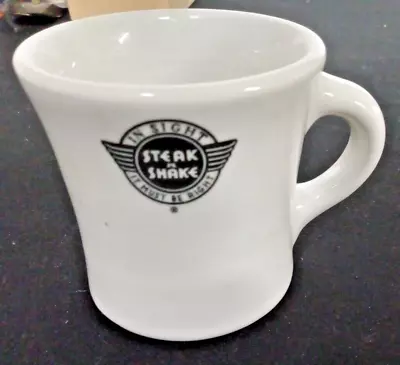 Vtg STEAK N SHAKE RESTUARANT DINER COFFEE MUG CUP SHENANGO CHINA USA RARE LOGO • $19.99