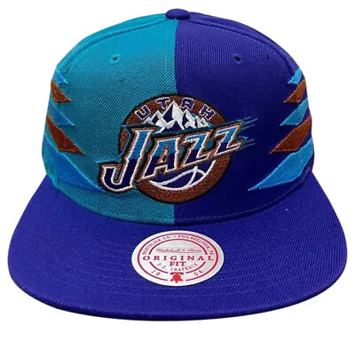 Mitchell & Ness Purple/Teal NBA Utah Jazz Diamond Cut HWC Snapback - OSFA • $24.95