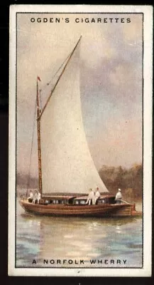 Tobacco Card Ogdens YACHTS & MOTOR BOATS 1930 Norfolk Wherry #31 • £2