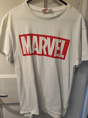 Marvel Men's T-shirt Size Medium White • £2.70