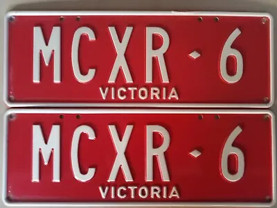 MCXR6 Victorian Personalised Number Plate Ford Xr 6 Turbo AU BA BF FG  • $155