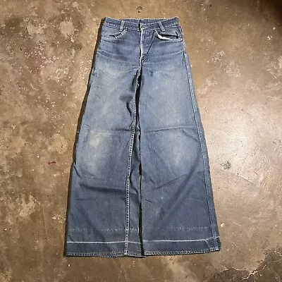 Vintage Levi’s Blue Tab Wide Leg Baggy Bell Bottom Denim Jeans Women’s 30x31 • $127