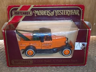 Matchbox Ultra Rare Y7 1930 Ford Model A Wreck Truck - Factory Error Y21 Mistake • £10.99