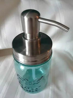 Mason Jar Soap Dispenser Converter Kit  STAINLESS LID & PUMP  Free Shipping • $11.99