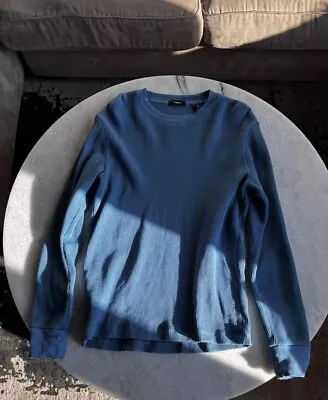 Theory Mens Thermal Shirt Size Medium Blue • $9.99