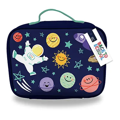 £10.95 • Buy Space Printed Boys Insulated Zip Lunch Box Bag With Handle Kids School