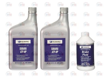 $51.95 • Buy GENUINE (2) Power Steering Qt (Red Color) + (1) Brake Fluid 12 Fl. Oz For Subaru