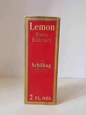 Vintage Schilling Brand Lemon Extract Box • $6.50