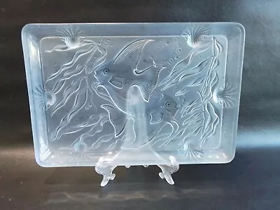 Walther And Sohne (Sonnenfische ) Blul Glass Dressing Table Tray. See... • £40