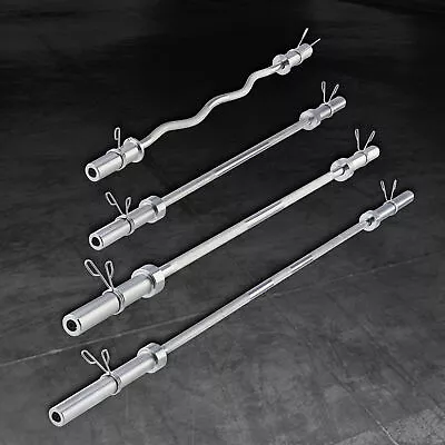 $34.99 • Buy Weight Lifting Bar 5-20 KG Rubber Olympic Weight Plates Bumper Barbell Dumbbell
