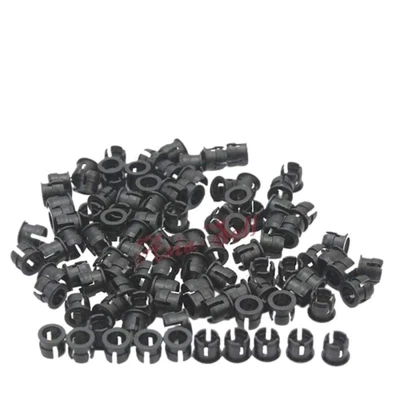 $7.17 • Buy 50x 5mm Black Plastic LED Holder Bezel Surround Cup Case Mounting