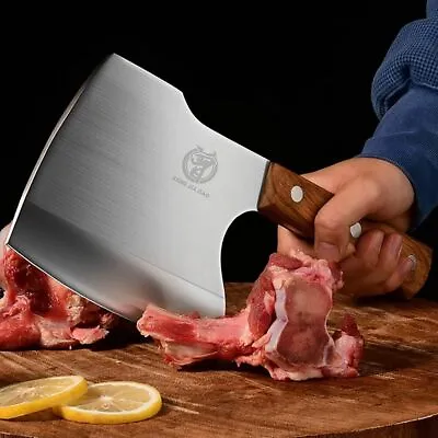 Meat Cleaver Butcher Knife Heavy Duty Bone Chopper Axe For Kitchen 6 '' Bones 🔥 • $44.99