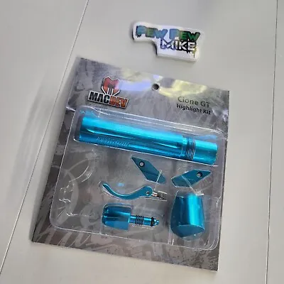 Used Macdev Clone GT GTi Color Accent Kit - Gloss Teal Blue Parts Paintball Back • $31.95