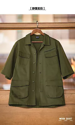 Maden M-42 Vintage Military Vietnam Fatigue Multi Pocket S/S Workwear Shirt • $65