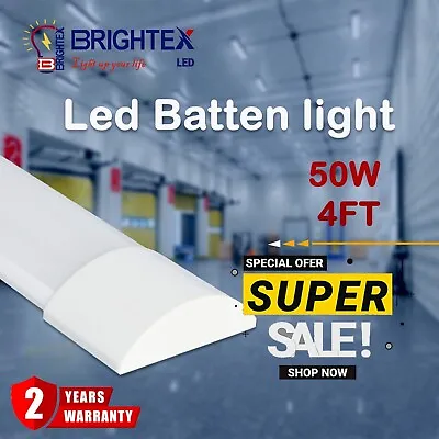 Led Batten Lights Strip Lights 2ft 3ft 4ft 5ft 6ft 8ft Garage Ceiling Light Lamp • £44.99