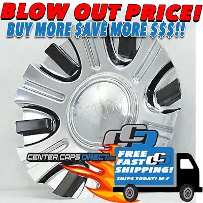 $99.99 • Buy Emr0767-truck-cap Viscera Logo Wheel Rim Center Cap Chrome W/ Black & 1 Screw