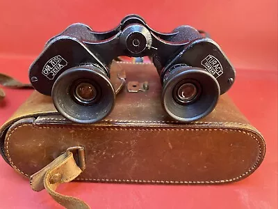 Carl Zeiss Jena Turact Vintage Binoculars 8x No 1045345 With Original Case • £29.99