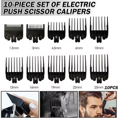 10X For WAHL Hair Clipper Limit Comb Guide Trimmer Guards Attachment 1.5~25mm • £3.95