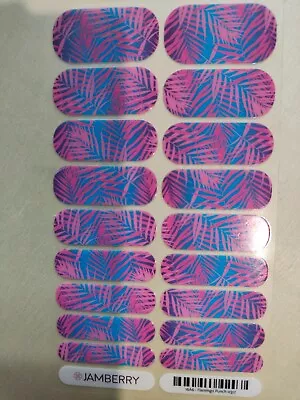 $7 • Buy 🌟Jamberry Nail Wrap Full Sheet Nail Art Stickers - Flamingo Punch