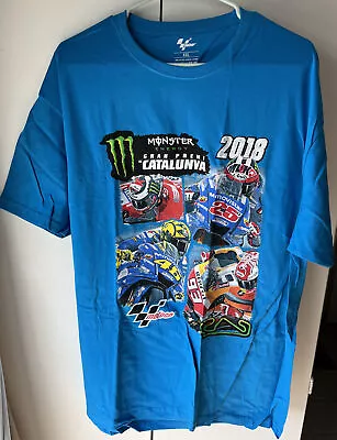 MotoGP Gran Premi 2018 Blue Tshirt Men’s 2XL Circuit De Barcelona Monster Energy • $19.99