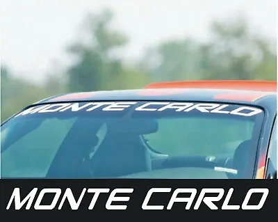 Chevrolet Monte Carlo Nascar Ss Pacecar Windshield Banner Brow Decal Sticker • $29.09