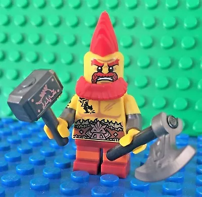 Lego 71018 Series 17 BATTLE DWARF War Hammer Axe Minifigures City Town New • $18.99