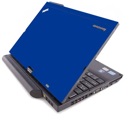 BLUE Vinyl Lid Skin Cover Decal Fits IBM Lenovo ThinkPad X220T X230T Laptop • $9.99