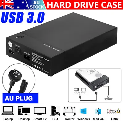 2.5/3.5 Inch SATA External USB 3.0 Hard Drive Case Enclosure HDD Disk Notebooks • $28.95