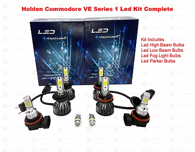 LED Bulb Globes Upgrade Kit Set 8PCS Holden Commodore VE Series 1 Models SS SV6 • $95