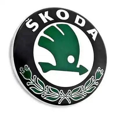 GENUINE Skoda Fabia Octavia Rapid Roomster Superb Yeti Logo FRONT Emblem 88mm • $33