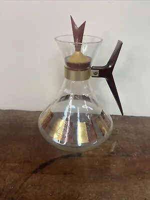 Vintage Inland Glass Atomic Glass Coffee Carafe With Lid • $29.95