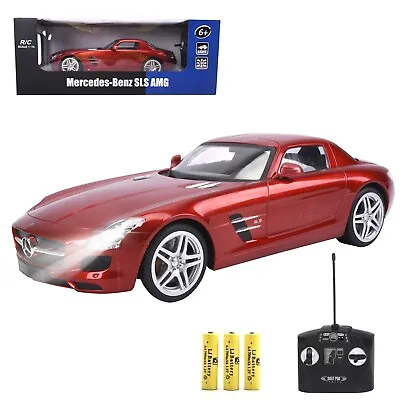 1:14 Scale Red Mercedes-Benz SLS AMG Remote Control Car RC Car Toy Gift For Kids • $42.66