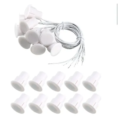 10pcs RC-36 N.C. Recessed Magnetic Wired Door Contact Sensor Alarm Reed Switch • $24.03