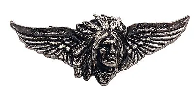 Vintage Indian Motorcycle Wings Chief Biker Lapel Pin- Pewter Silver Badge Pin • $9.50
