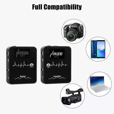 Haze WP-6 Portable Wireless Microphone System For Camera Laptop Video Recording • $160