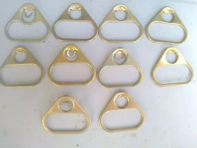 10 Gold Tone Triangle Shape Tabs Metal Pieces Crafts 1 1/2  Angles • $9.99