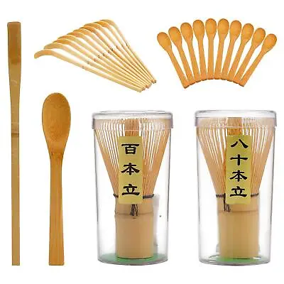 £6.56 • Buy Japanese Matcha Tea Gift Set Traditional Bamboo Whisk Holder Ceramic Bowl SALE