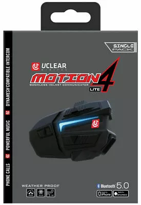 UCLEAR Motion 4 Lite Bluetooth Communicator System 180507 Mesh Helmet Intercom • $169.95