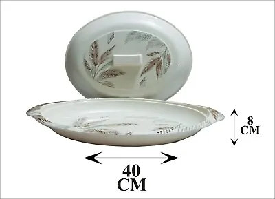 40cm Large Size Melamine Dish Tray Caserole With Lid • £10.49